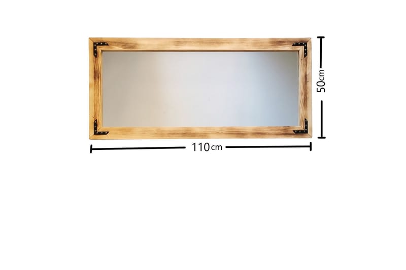 Bakies Dekorationsspegel 110 cm - Valnöt - Inredning - Speglar - Väggspegel