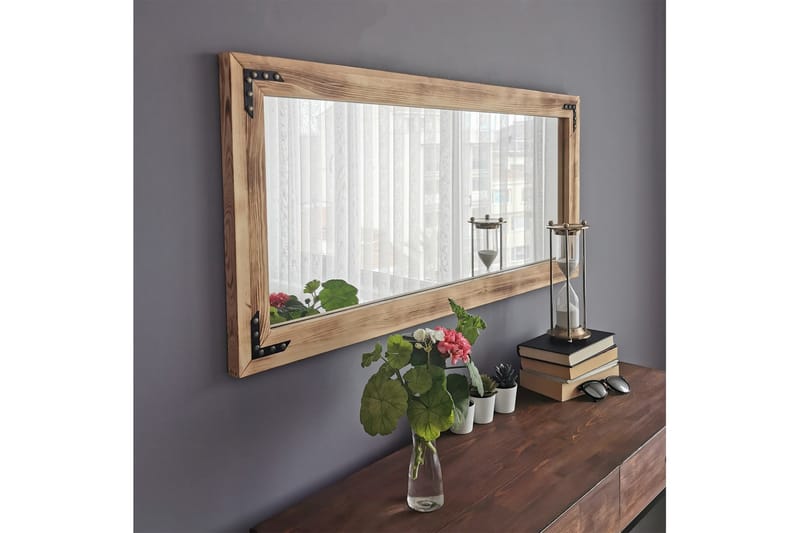 Bakies Dekorationsspegel 110 cm - Valnöt - Inredning - Speglar - Väggspegel
