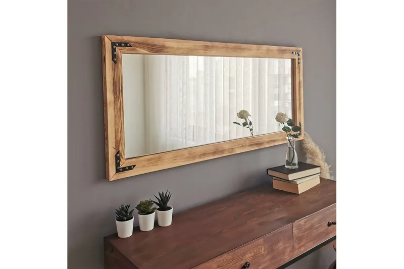 Bakies Dekorationsspegel 110 cm, Valnöt