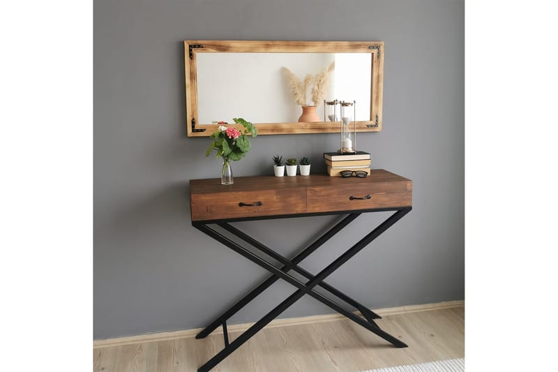 Bakies Dekorationsspegel 110 cm - Valnöt - Inredning - Speglar - Väggspegel