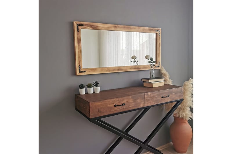 Bakies Dekorationsspegel 110 cm - Valnöt - Inredning - Speglar - Väggspegel