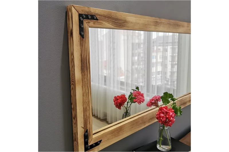 Bakies Dekorationsspegel 110 cm - Valnöt - Inredning - Speglar - Väggspegel