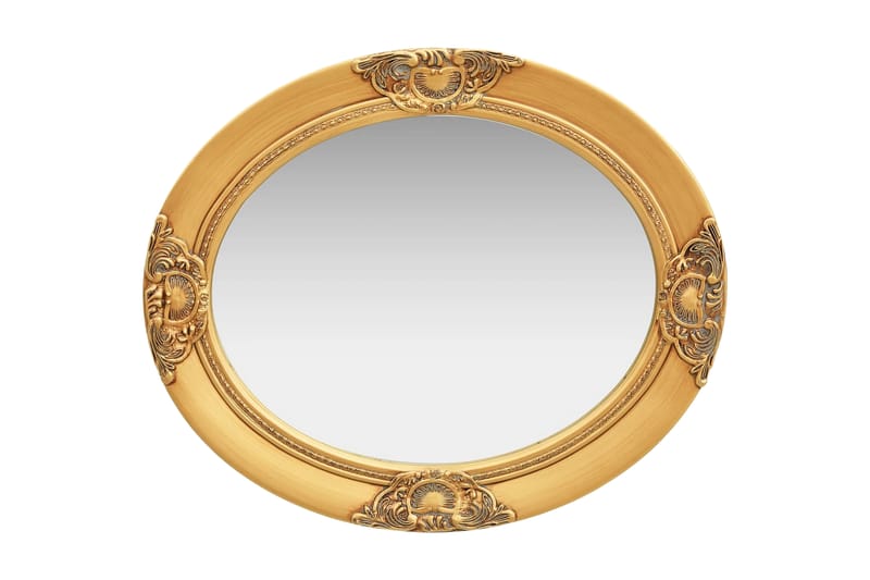 Väggspegel barockstil 50x60 cm guld - Guld - Väggspegel - Hallspegel