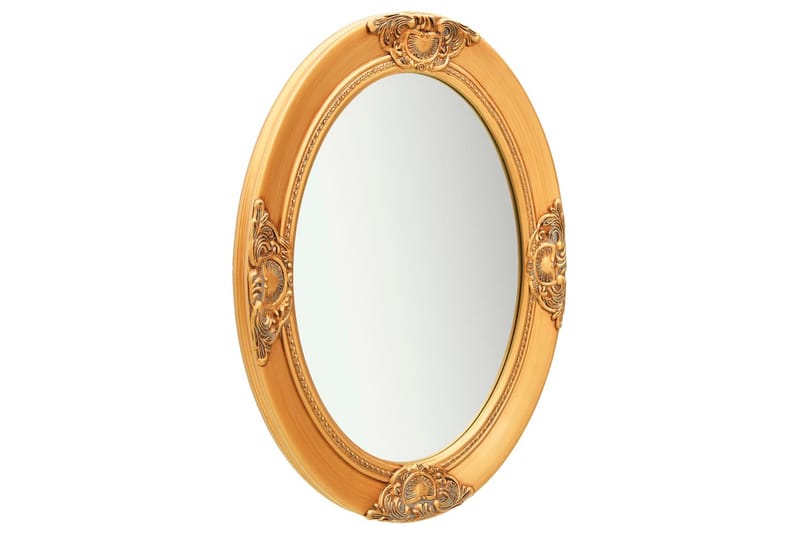 Väggspegel barockstil 50x70 cm guld - Guld - Väggspegel - Hallspegel