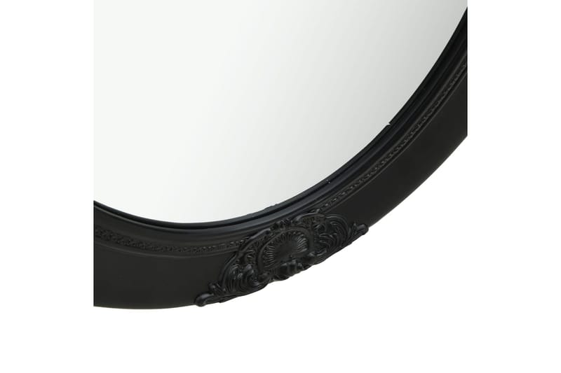 Väggspegel barockstil 50x70 cm svart - Svart - Väggspegel - Hallspegel