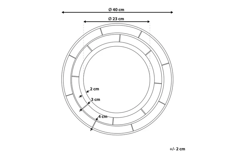 Väggspegel Belchite - Inredning - Speglar - Väggspegel