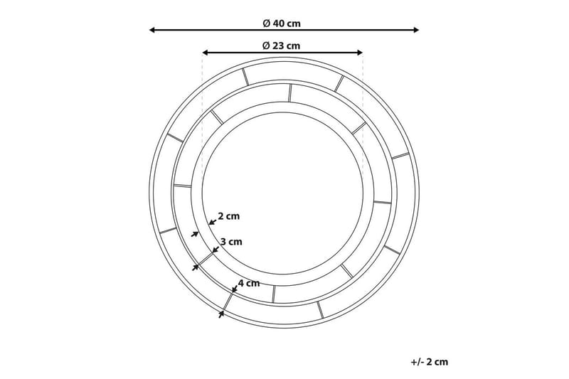 Väggspegel Belchite - Inredning - Speglar - Väggspegel