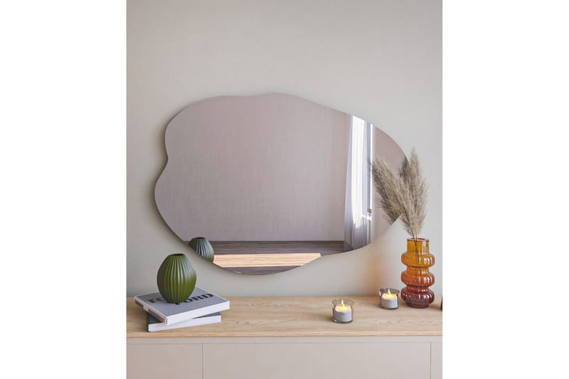 Besso Spegel 60 cm Asymmetrisk - Svart - Inredning - Speglar - Väggspegel