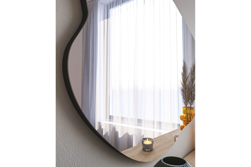 Besso Spegel 60 cm Asymmetrisk - Svart - Inredning - Speglar - Väggspegel