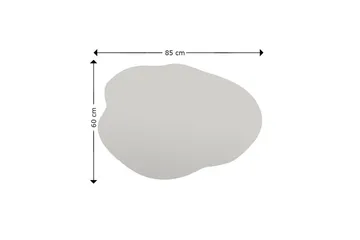 Besso Spegel 60 cm Asymmetrisk - Svart - Inredning - Speglar - Väggspegel