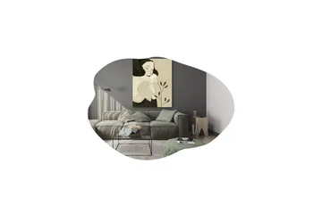 Besso Spegel 60 cm Asymmetrisk - Svart - Inredning - Speglar - Väggspegel