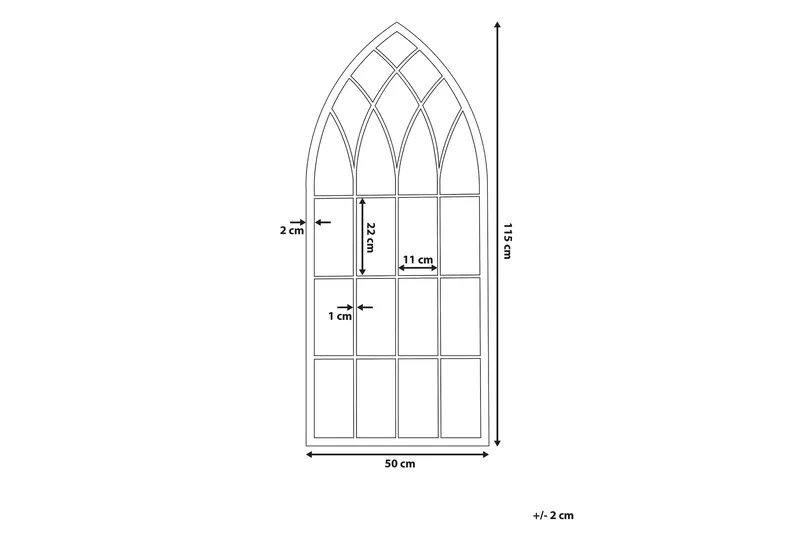 Braylea Spegel 50x115 cm - Grå - Inredning - Speglar - Väggspegel