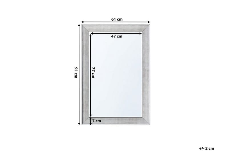 Bubry Spegel 61 cm - Silver - Inredning - Speglar - Väggspegel