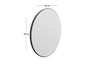 Buhem Spegel 60 cm Rund - Svart - Inredning - Speglar - Väggspegel