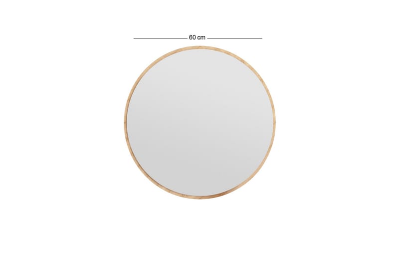 Buhem Spegel 60 cm Rund - Trä/Natur - Inredning - Speglar - Väggspegel