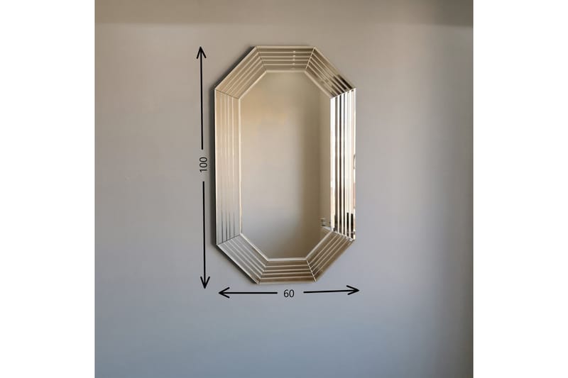 Callaham Dekorationsspegel 60 cm - Brons - Väggspegel - Hallspegel