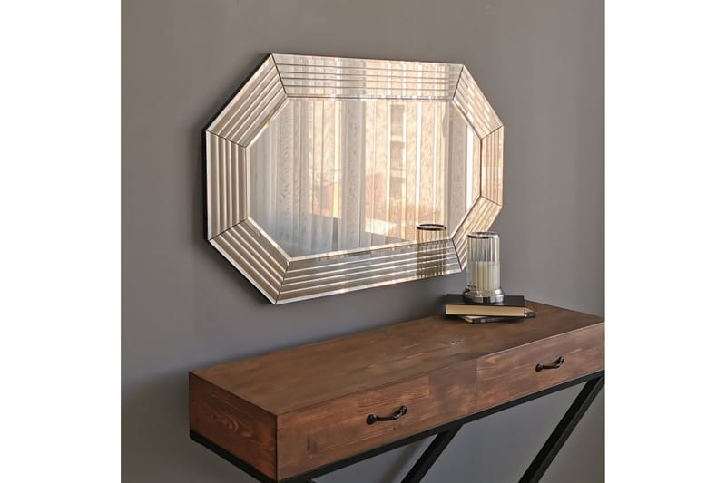 Callaham Dekorationsspegel 60 cm - Brons - Väggspegel - Hallspegel
