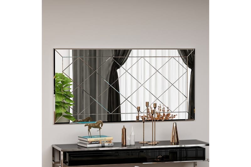 Chakra Spegel 60 cm Rektangulär - Vit - Väggspegel - Hallspegel - Helkroppsspegel