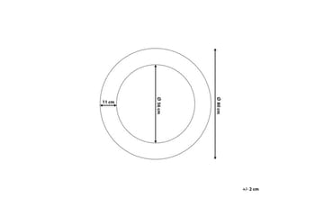 Channay Spegel 80 cm - Guld - Inredning - Speglar - Väggspegel
