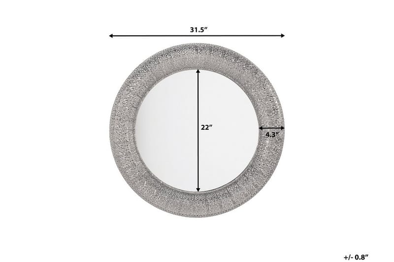 Channay Spegel 80 cm - Silver - Väggspegel - Hallspegel