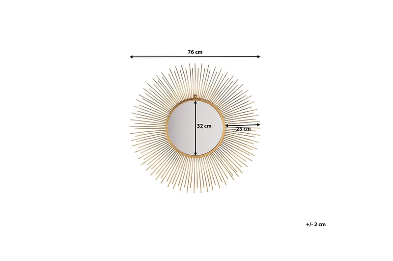 Cilly Spegel 76 cm - Guld - Inredning - Speglar - Väggspegel
