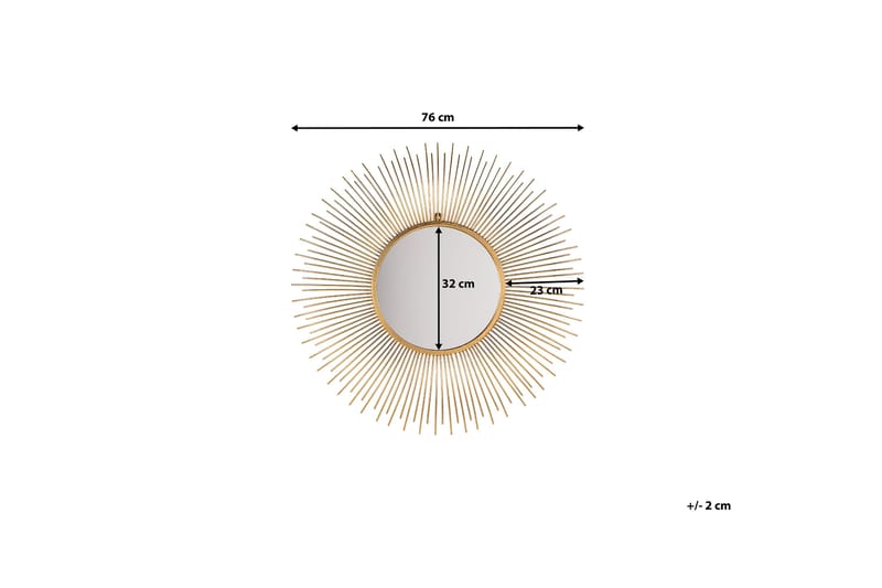 Cilly Spegel 76 cm - Guld - Väggspegel - Hallspegel