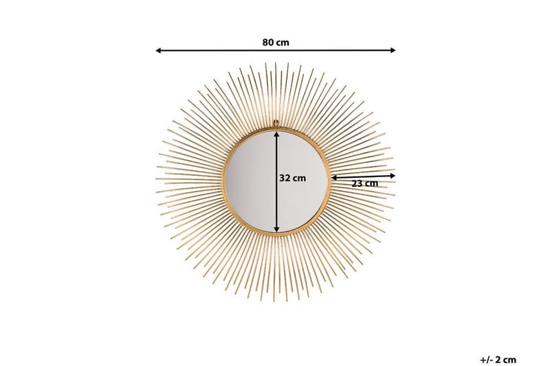 Cilly Spegel 76 cm - Guld - Inredning - Speglar - Väggspegel