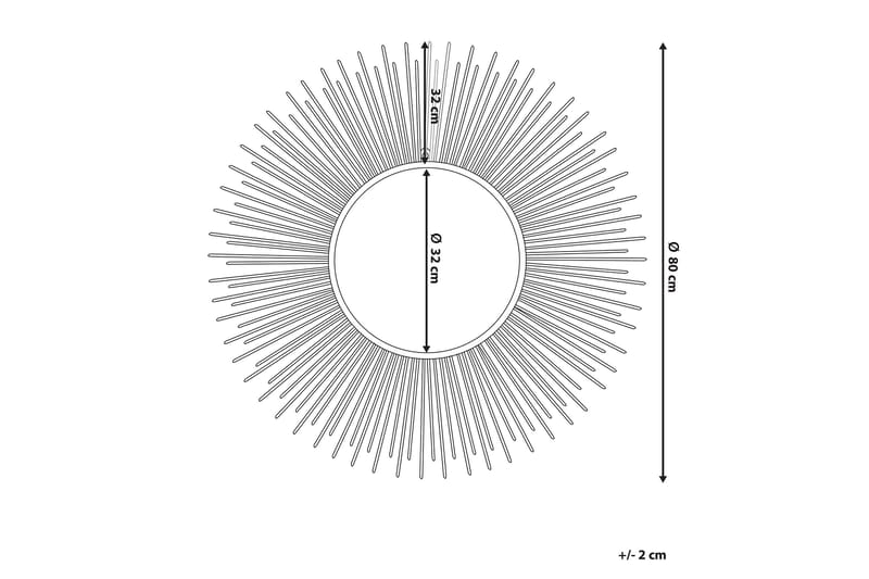 Cilly Spegel 80 cm - Silver - Inredning - Speglar - Väggspegel