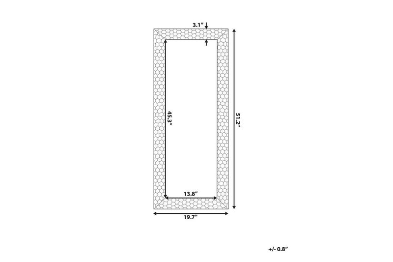 Claverton Spegel 50x130 cm - Guld - Inredning - Speglar - Väggspegel
