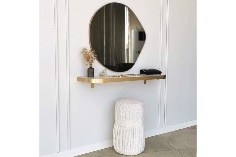 Coarraze Spegel 67 cm Asymmetrisk - Guld - Inredning - Speglar - Väggspegel