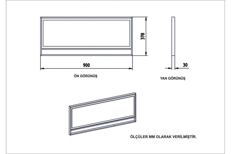 Cofield Spegel 90 cm - Guld|Svart - Inredning - Speglar - Väggspegel