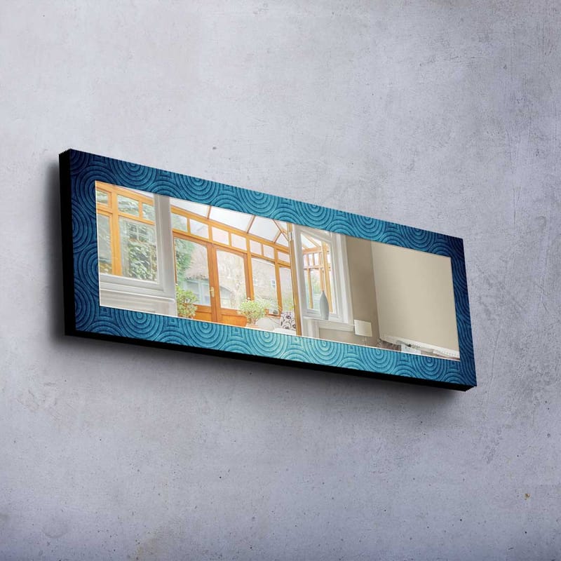Dekorspegel 40x120 cm - Blå - Inredning - Speglar - Väggspegel