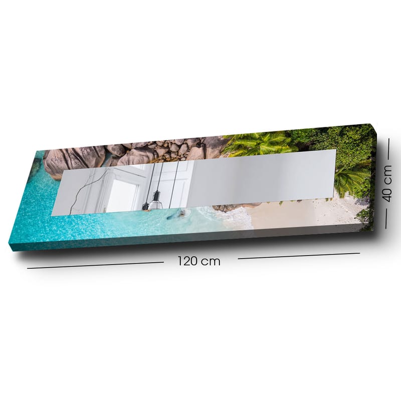 Dekorspegel 40x120 cm - Flerfärgad - Inredning - Speglar - Väggspegel