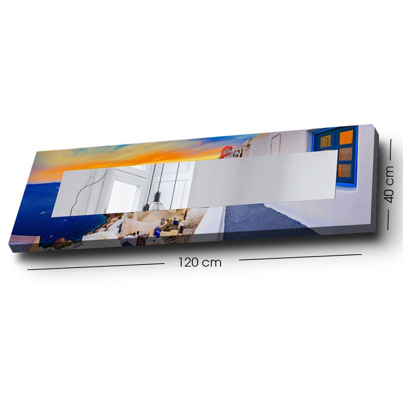 Dekorspegel 40x120 cm - Flerfärgad - Inredning - Speglar - Väggspegel