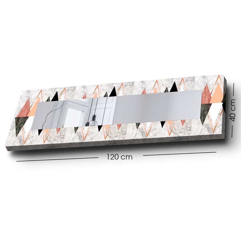 Dekorspegel 40x120 cm - Flerfärgad - Inredning - Speglar - Väggspegel