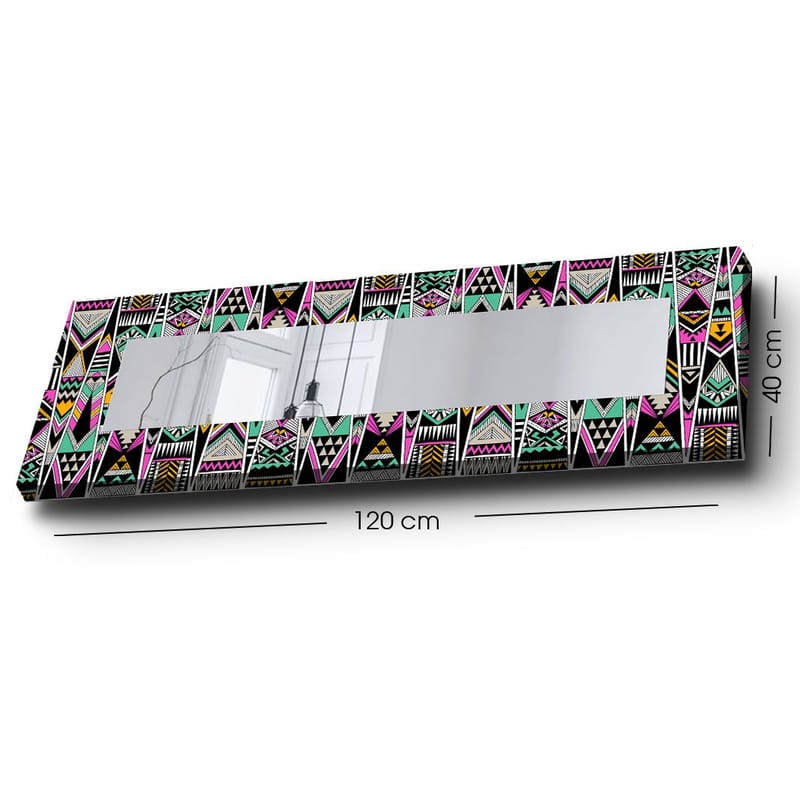 Dekorspegel 40x120 cm - Flerfärgad - Inredning - Speglar - Väggspegel