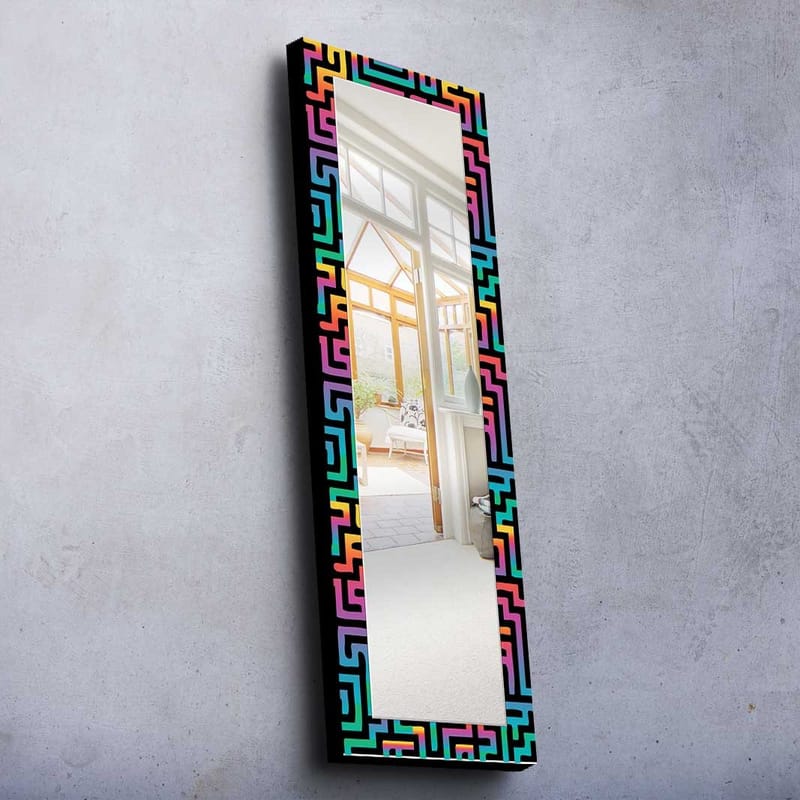 Dekorspegel 40x120 cm, Flerfärgad
