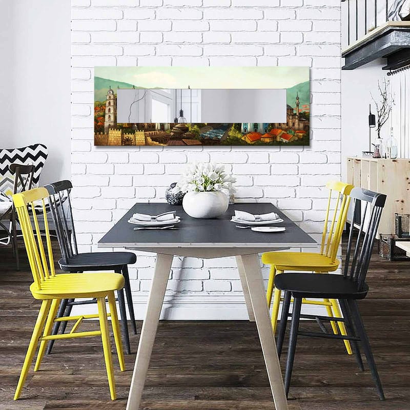 Dekorspegel 40x120 cm - Flerfärgad - Inredning - Speglar - Väggspegel