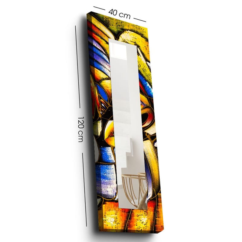 Dekorspegel 40x120 cm - Flerfärgad - Inredning - Speglar - Väggspegel