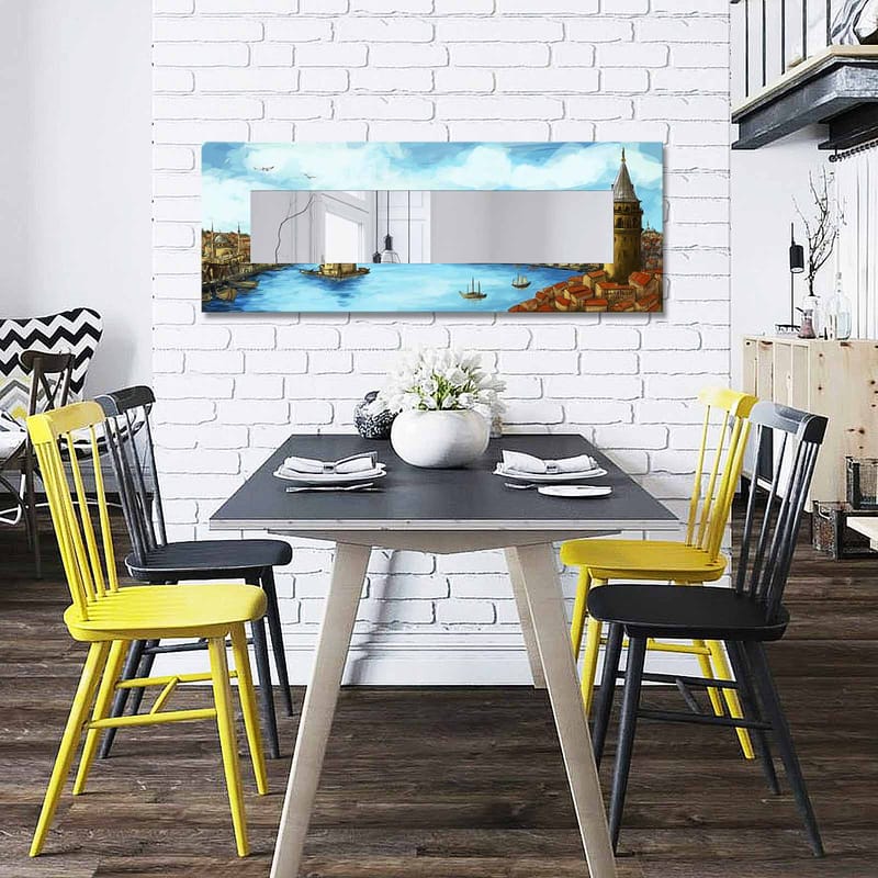 Dekorspegel 40x120 cm - Flerfärgad - Inredning - Speglar - Väggspegel