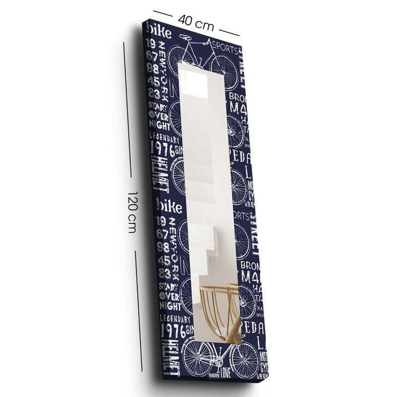 Dekorspegel 40x120 cm, Flerfärgad