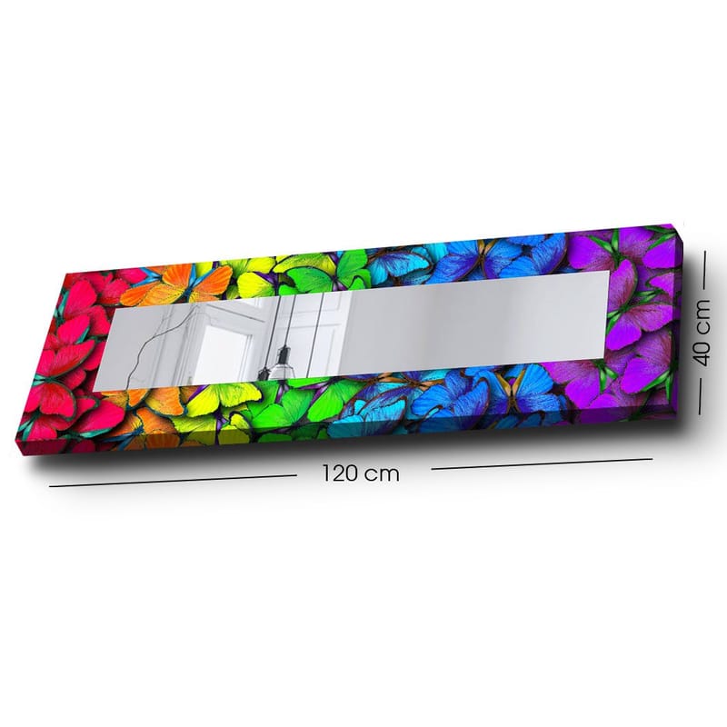 Dekorspegel 40x120 cm - Flerfärgad - Inredning - Speglar - Väggspegel