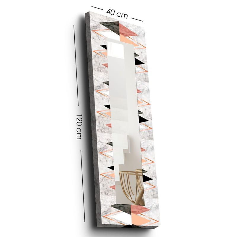 Dekorspegel 40x120 cm - Flerfärgad - Inredning - Speglar - Väggspegel