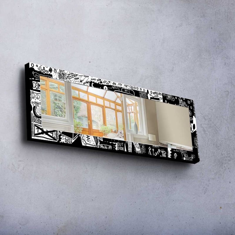 Dekorspegel 40x120 cm - Flerfärgad - Inredning - Speglar - Väggspegel