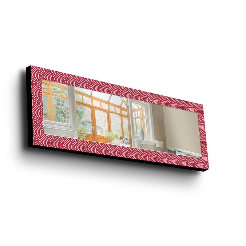 Dekorspegel 40x120 cm - Röd - Inredning - Speglar - Väggspegel