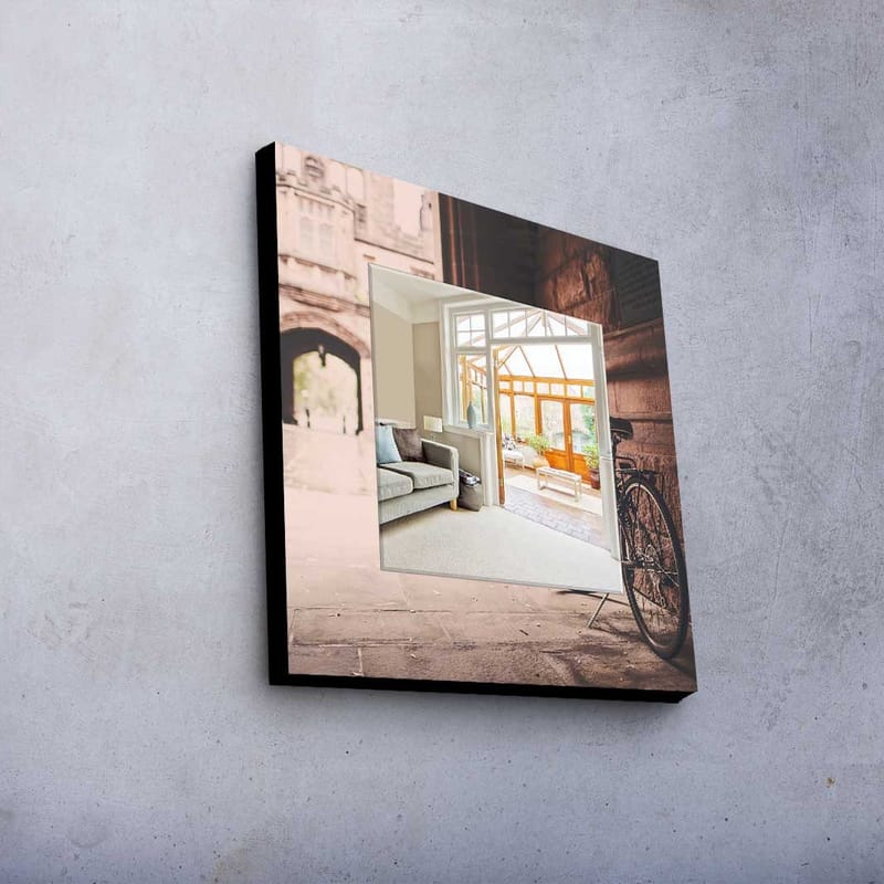 Dekorspegel 50x50 cm - Flerfärgad - Inredning - Speglar - Väggspegel