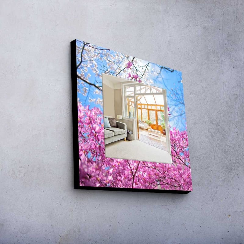 Dekorspegel 50x50 cm - Flerfärgad - Inredning - Speglar - Väggspegel