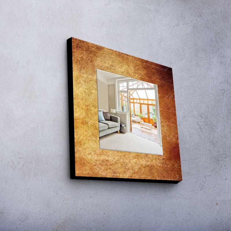 Dekorspegel 50x50 cm - Flerfärgad - Inredning - Speglar - Väggspegel