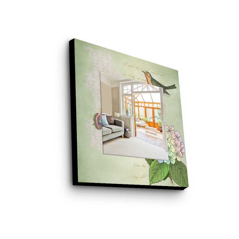 Dekorspegel 50x50 cm - Flerfärgad - Inredning - Speglar - Väggspegel