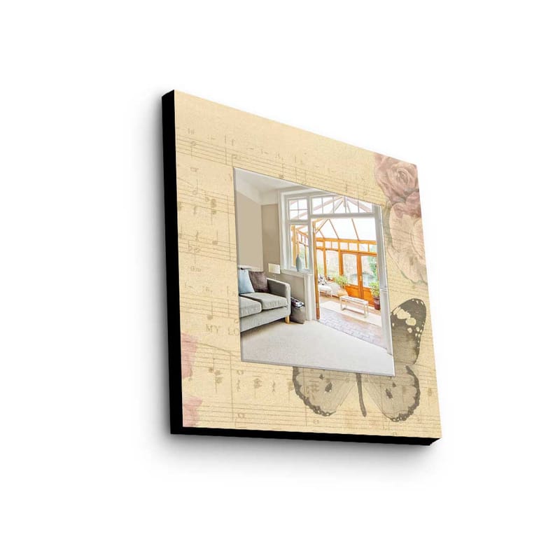 Dekorspegel 50x50 cm - Flerfärgad - Inredning - Speglar - Väggspegel